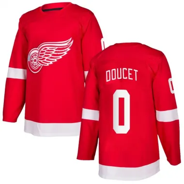 Red Men's Alexandre Doucet Authentic Detroit Red Wings Home Jersey