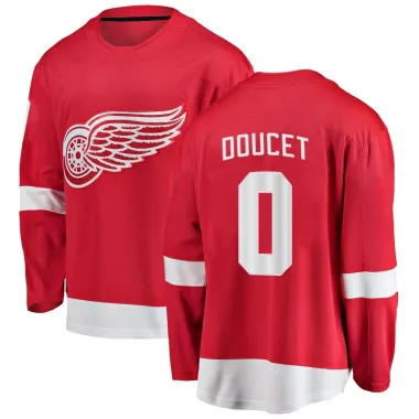 Red Men's Alexandre Doucet Breakaway Detroit Red Wings Home Jersey